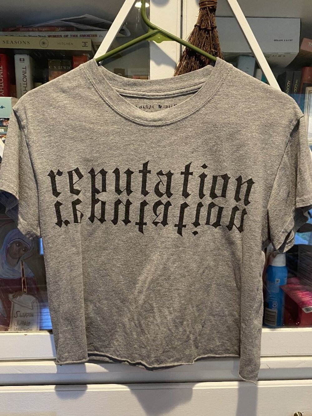 Offical Taylor Swift Cropped Reputation Shirt - Picture 1 of 2